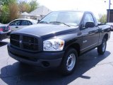 2008 Brilliant Black Crystal Pearl Dodge Ram 1500 ST Regular Cab #12238402