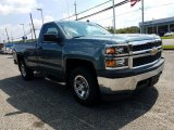 2014 Blue Granite Metallic Chevrolet Silverado 1500 WT Regular Cab 4x4 #122521376