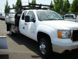 2009 Summit White GMC Sierra 3500HD Extended Cab 4x4 Chassis Commercial #12243341