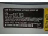 2017 4 Series Color Code for Mineral White Metallic - Color Code: A96