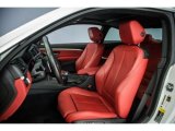 2017 BMW 4 Series 440i Coupe Coral Red Interior
