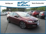 2014 Crimson Pearl Honda Civic EX Sedan #122623062