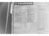 2018 Honda Ridgeline Sport Window Sticker