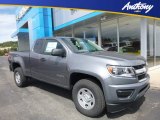 2018 Satin Steel Metallic Chevrolet Colorado WT Extended Cab 4x4 #122704264