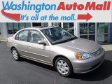 2001 Titanium Metallic Honda Civic EX Sedan #122721485