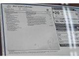 2017 Mercedes-Benz E 550 Cabriolet Window Sticker