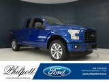 2017 Lightning Blue Ford F150 XL SuperCab 4x4 #122828925