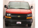 2009 Victory Red Chevrolet Express 2500 Extended Cargo Van #12278951
