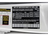 2018 GLE Color Code for Polar White - Color Code: 149