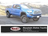 2016 Blazing Blue Pearl Toyota Tacoma TRD Off-Road Double Cab 4x4 #122901255