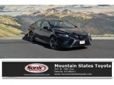 2018 Midnight Black Metallic Toyota Camry SE #122901249