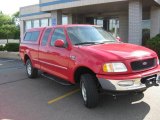 1998 Bright Red Ford F150 XLT SuperCab 4x4 #12275349