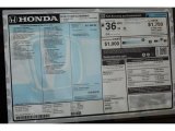 2018 Honda Fit LX Window Sticker