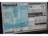 2017 Honda Civic LX Sedan Window Sticker