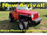 2001 Flame Red Jeep Wrangler Sport 4x4 #122940968