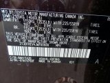 2018 RAV4 Color Code for Black Current Metallic - Color Code: 9AH