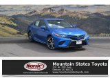 2018 Blue Streak Metallic Toyota Camry SE #122983802
