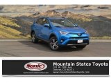 2018 Electric Storm Blue Toyota RAV4 XLE AWD #122983796