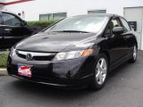 2006 Nighthawk Black Pearl Honda Civic EX Sedan #12274696