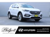 2018 Pearl White Hyundai Santa Fe Sport  #123026001