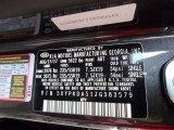 2018 Sorento Color Code for Platinum Graphite - Color Code: ABT
