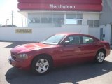 2008 Inferno Red Crystal Pearl Dodge Charger SE #12264325