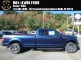 2018 Blue Jeans Ford F150 XLT SuperCab 4x4 #123080214