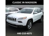 2018 Bright White Jeep Cherokee Limited 4x4 #123108214