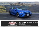 2018 Blue Streak Metallic Toyota Camry SE #123130239