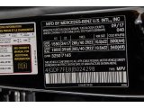 2018 GLS Color Code for Black - Color Code: 040