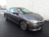 2017 Modern Steel Metallic Honda Civic LX Coupe #123234311