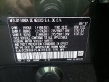 2018 HR-V Color Code for Misty Green Pearl - Color Code: G539P