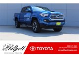 2017 Blazing Blue Pearl Toyota Tacoma TRD Sport Double Cab #123255873