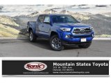 2017 Blazing Blue Pearl Toyota Tacoma Limited Double Cab 4x4 #123255648