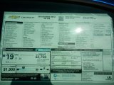 2018 Chevrolet Colorado LT Extended Cab 4x4 Window Sticker