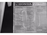 2017 Honda CR-V Touring Window Sticker