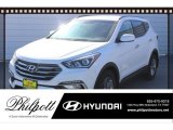 2018 Pearl White Hyundai Santa Fe Sport  #123389871