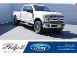 2017 Oxford White Ford F350 Super Duty Lariat Crew Cab 4x4 #123389859