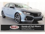 2018 Sonic Gray Metallic Honda Civic Sport Hatchback #123389660