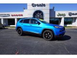 2018 Hydro Blue Pearl Jeep Cherokee Latitude #123422333