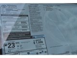 2018 Toyota Highlander LE AWD Window Sticker
