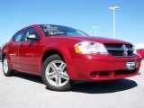 2008 Inferno Red Crystal Pearl Dodge Avenger SXT #12338557