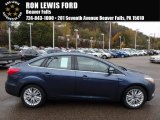 2018 Blue Metallic Ford Focus Titanium Sedan #123666734