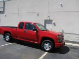 2007 Victory Red Chevrolet Colorado LS Extended Cab #12355715