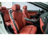 2018 BMW 6 Series 640i Convertible Vermilion Red Interior