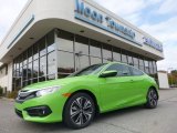 2018 Energy Green Pearl Honda Civic EX-T Coupe #123698681