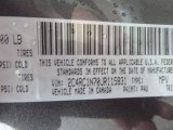 2018 Pacifica Color Code for Granite Crystal Metallic - Color Code: PAU
