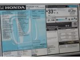 2018 Honda Accord EX Sedan Window Sticker