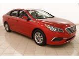 2017 Scarlet Red Hyundai Sonata SE #123789457