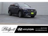 2018 Storm Blue Hyundai Santa Fe SE #123789351